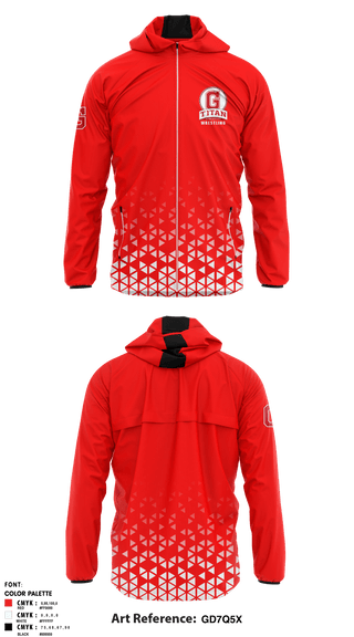 Windbreaker, Glenwood High School Wrestling, Wrestling, Teamtime, Team time, sublimation, custom sports apparel, team uniforms, spirit wear, spiritwear, sports uniforms, custom shirts, team store, custom team store, fundraiser sports, apparel fundraiser