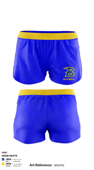 Women's Shorts, Bonduel Youth Softball League, Softball, Teamtime, Team time, sublimation, custom sports apparel, team uniforms, spirit wear, spiritwear, sports uniforms, custom shirts, team store, custom team store, fundraiser sports, apparel fundraiser
