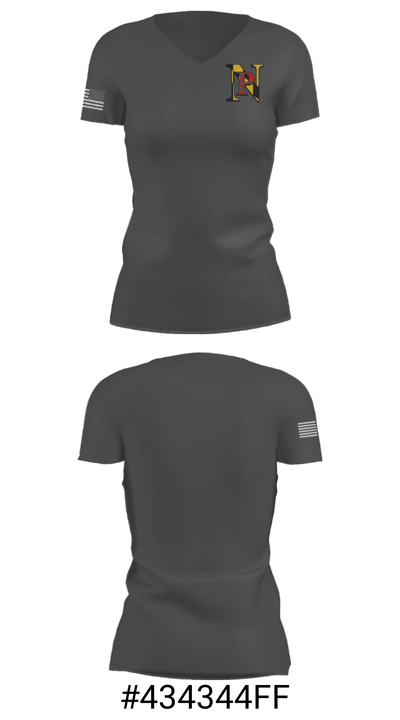 North Point High School Golf 73506894 Women's Short Sleeve V-neck Shirt - 16