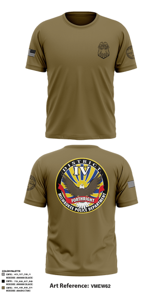 Short Sleeve Performance Shirt, District IV, Police, Teamtime, Team time, sublimation, custom sports apparel, team uniforms, spirit wear, spiritwear, sports uniforms, custom shirts, team store, custom team store, fundraiser sports, apparel fundraiser
