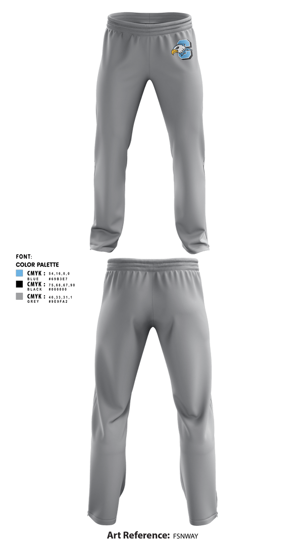 Sweatpants, Grand Rapids Christian Eagles, Track & Field, Teamtime, Team time, sublimation, custom sports apparel, team uniforms, spirit wear, spiritwear, sports uniforms, custom shirts, team store, custom team store, fundraiser sports, apparel fundraiser