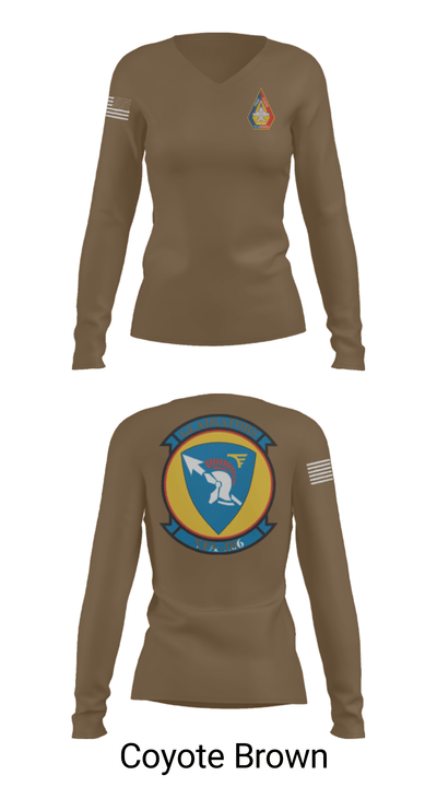 VF-106 60512083 Women's Long Sleeve V-neck Shirt - 38