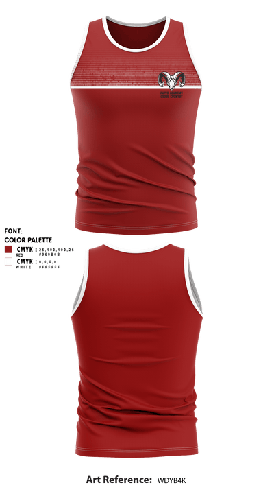 Faith Academy Cross Country 38830015 Cross Country Singlet - 1