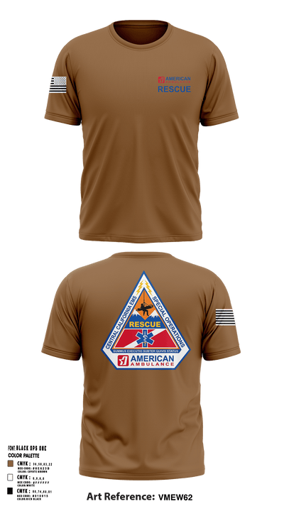 American Ambulance Rescue 49557589 Short Sleeve Performance Polo - 2