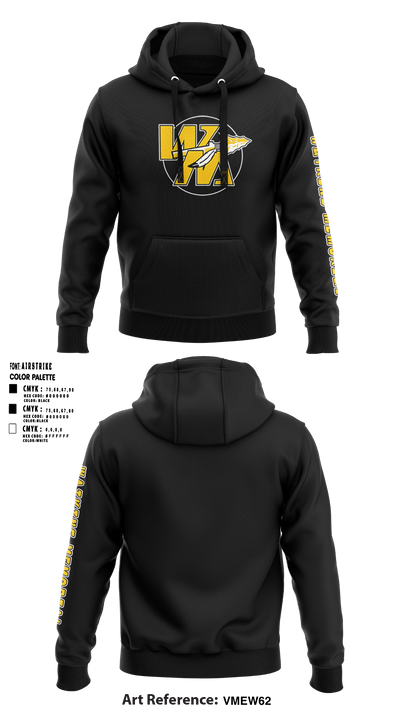 Watkins Memorial High School Golf 65050201 Hoodie - 5