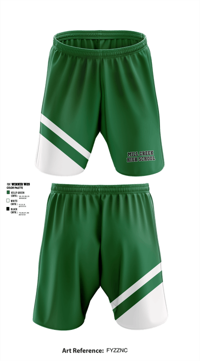 Mill Creek High School 90479347 Athletic Shorts With Pockets - 2