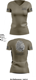 113th MP Company 24456487 Women's Short Sleeve V-neck Shirt - 3