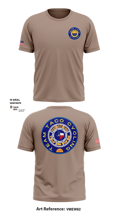 Team Taco Cycling Pelotonia 27813397 Short Sleeve Performance Shirt - 18