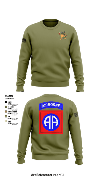 Crew Neck Sweatshirt, , Army, Teamtime, Team time, sublimation, custom sports apparel, team uniforms, spirit wear, spiritwear, sports uniforms, custom shirts, team store, custom team store, fundraiser sports, apparel fundraiser