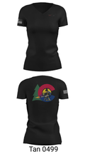 4-4 ARMT 94073583 Women's Short Sleeve V-neck Shirt - 23