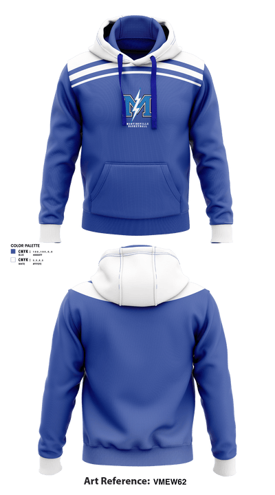 Martinsville Senior High School Basketball 54167005 Hoodie - 1