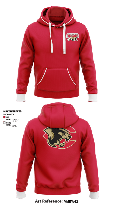 E A Cox Middle School Volleyball 38819293 Hoodie - 1