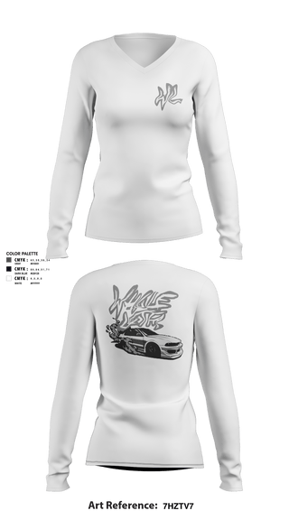 Women's Long Sleeve Vneck Shirt, Whole Lotta, , Teamtime, Team time, sublimation, custom sports apparel, team uniforms, spirit wear, spiritwear, sports uniforms, custom shirts, team store, custom team store, fundraiser sports, apparel fundraiser