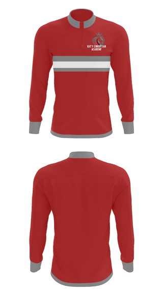 Quarter Zip Jacket, Katy Christian Academy, Spirit Store, Teamtime, Team time, sublimation, custom sports apparel, team uniforms, spirit wear, spiritwear, sports uniforms, custom shirts, team store, custom team store, fundraiser sports, apparel fundraiser
