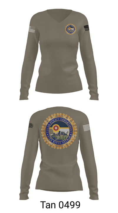 Bike Rive Patrol 69726458 Women's Long Sleeve V-neck Shirt - 40