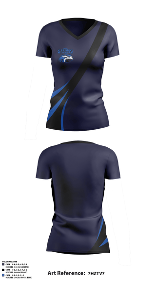 Women's Short Sleeve Vneck Shirt, Big Springs Charter School, Spirit Store, Teamtime, Team time, sublimation, custom sports apparel, team uniforms, spirit wear, spiritwear, sports uniforms, custom shirts, team store, custom team store, fundraiser sports, apparel fundraiser