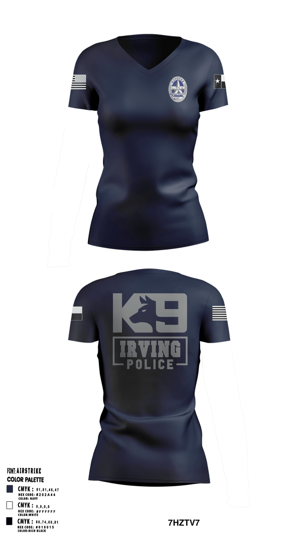 Women's Short Sleeve Vneck Shirt, , Police, Teamtime, Team time, sublimation, custom sports apparel, team uniforms, spirit wear, spiritwear, sports uniforms, custom shirts, team store, custom team store, fundraiser sports, apparel fundraiser