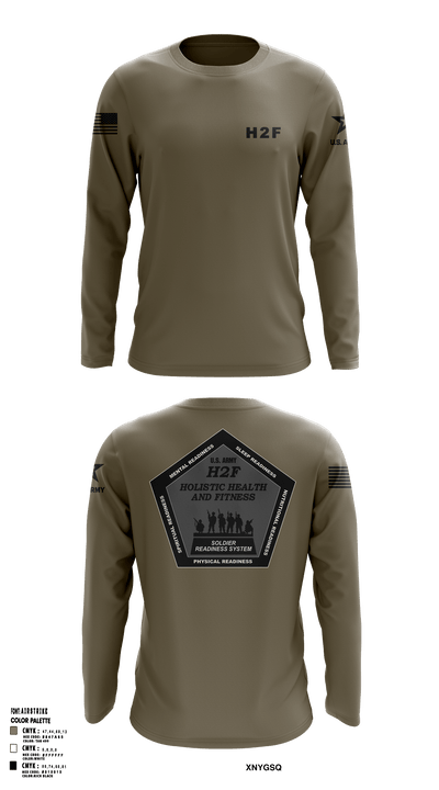 Army H2F 5195175 Long Sleeve Performance Shirt - 51