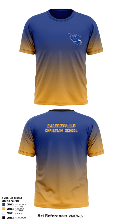 Factoryville Christian School 38098854 Short Sleeve Performance Shirt - 5