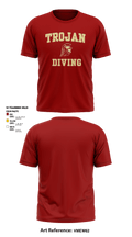 University Of Southern California Diving 38780209 Short Sleeve Performance Shirt - 7