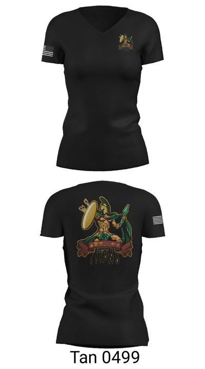 HQ 551 MP CO 17086699 Women's Short Sleeve V-neck Shirt - 23