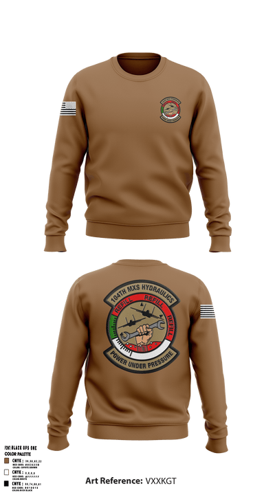 104 MXMCP Hydraulics 94935935 Crew Neck Sweatshirt - 1