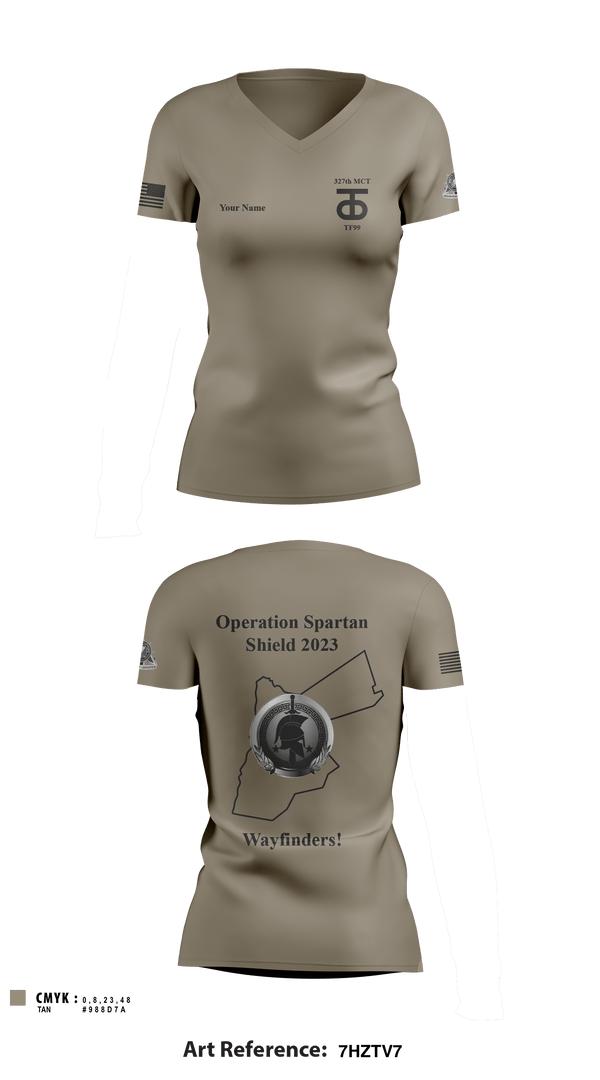 Women's Short Sleeve Vneck Shirt, , Army, Teamtime, Team time, sublimation, custom sports apparel, team uniforms, spirit wear, spiritwear, sports uniforms, custom shirts, team store, custom team store, fundraiser sports, apparel fundraiser