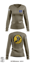 E 501st 1 AD, CAB AVMX 41273123 Women's Long Sleeve V-neck Shirt - 3