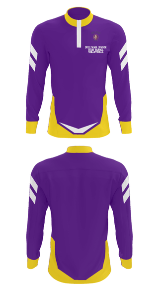 Quarter Zip Jacket, Sullivan Junior High School Volleyball, Women's Volleyball, Teamtime, Team time, sublimation, custom sports apparel, team uniforms, spirit wear, spiritwear, sports uniforms, custom shirts, team store, custom team store, fundraiser sports, apparel fundraiser