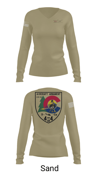 Women's Long Sleeve Vneck Shirt, , Army, Teamtime, Team time, sublimation, custom sports apparel, team uniforms, spirit wear, spiritwear, sports uniforms, custom shirts, team store, custom team store, fundraiser sports, apparel fundraiser