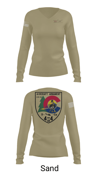 4-4 ARMT 94073583 Women's Long Sleeve V-neck Shirt - 41