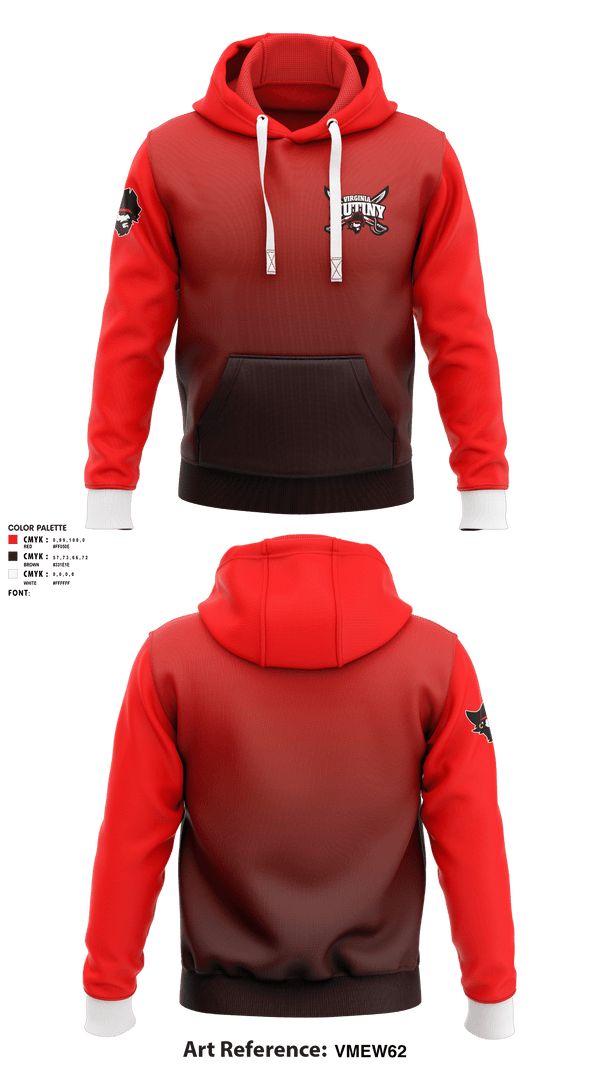 Hoodie, Virginia Mutiny, Football, Teamtime, Team time, sublimation, custom sports apparel, team uniforms, spirit wear, spiritwear, sports uniforms, custom shirts, team store, custom team store, fundraiser sports, apparel fundraiser