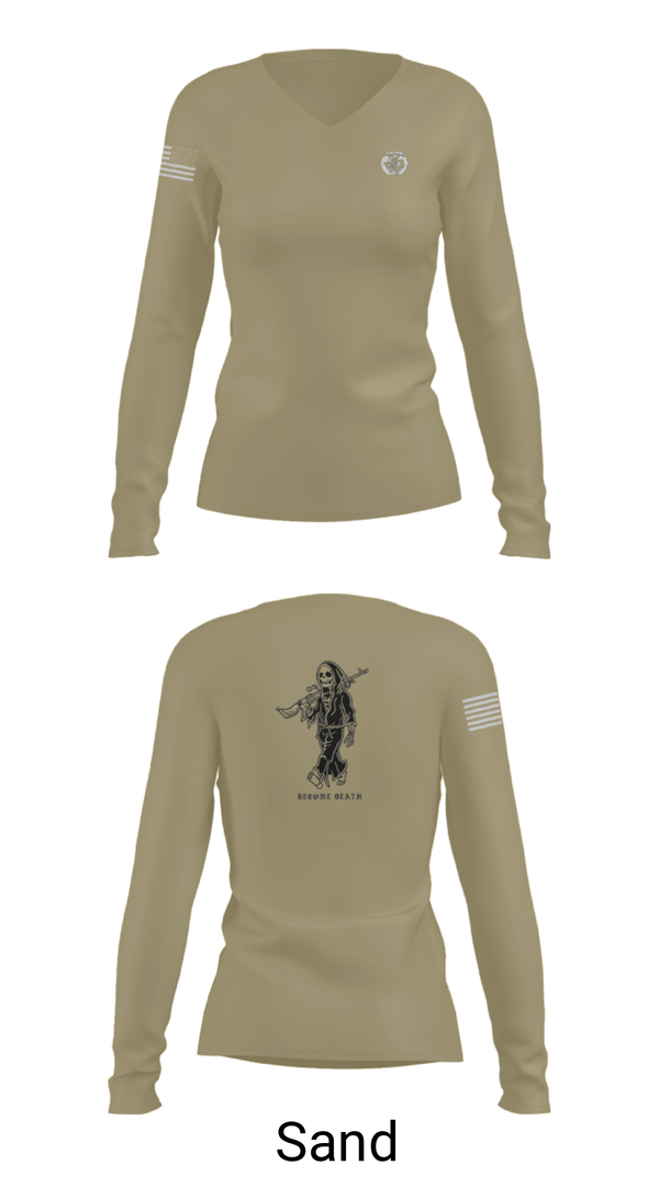 Women's Long Sleeve Vneck Shirt, , Marines, Teamtime, Team time, sublimation, custom sports apparel, team uniforms, spirit wear, spiritwear, sports uniforms, custom shirts, team store, custom team store, fundraiser sports, apparel fundraiser