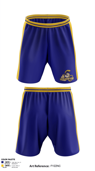 Lakeview Leadership Academy Cheer 24363619 Athletic Shorts With Pockets - 1