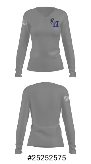 Women's Long Sleeve Vneck Shirt, Sweet Home High School Cross Country, Cross Country, Teamtime, Team time, sublimation, custom sports apparel, team uniforms, spirit wear, spiritwear, sports uniforms, custom shirts, team store, custom team store, fundraiser sports, apparel fundraiser