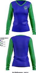 Spoiled Dog Kare 42692065 Women's Long Sleeve V-neck Shirt - 1