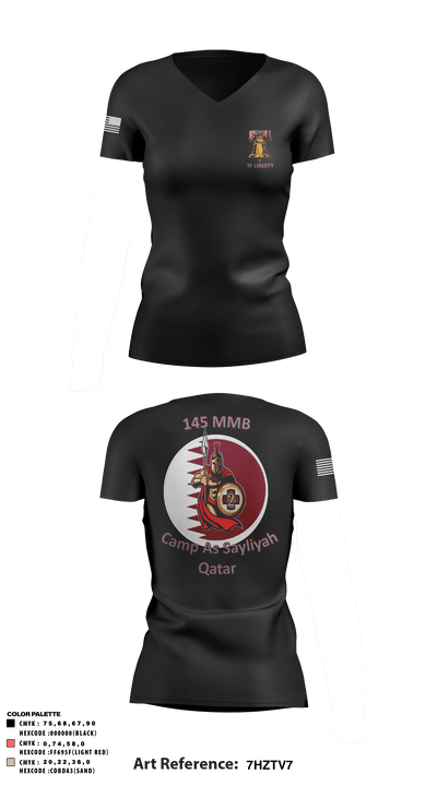 145 MMB 14990941 Women's Short Sleeve V-neck Shirt - 4