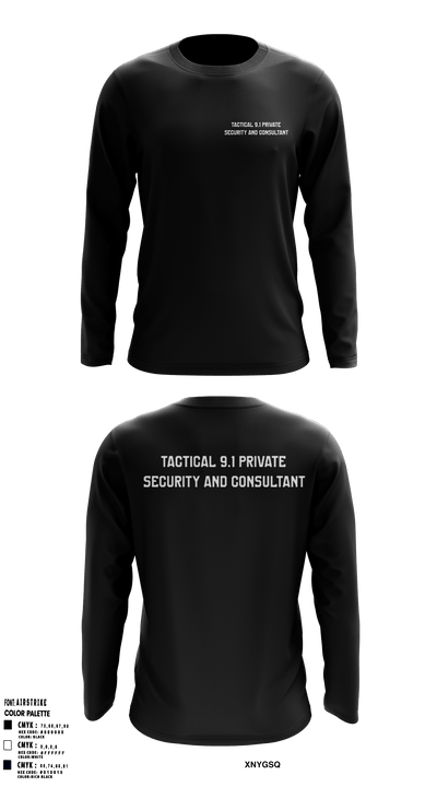 Tactical 9.1 Private Security and Security consultant 13615733 Long Sleeve Performance Shirt - 1