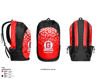 Gear Bag, Glenwood High School Wrestling, Wrestling, Teamtime, Team time, sublimation, custom sports apparel, team uniforms, spirit wear, spiritwear, sports uniforms, custom shirts, team store, custom team store, fundraiser sports, apparel fundraiser