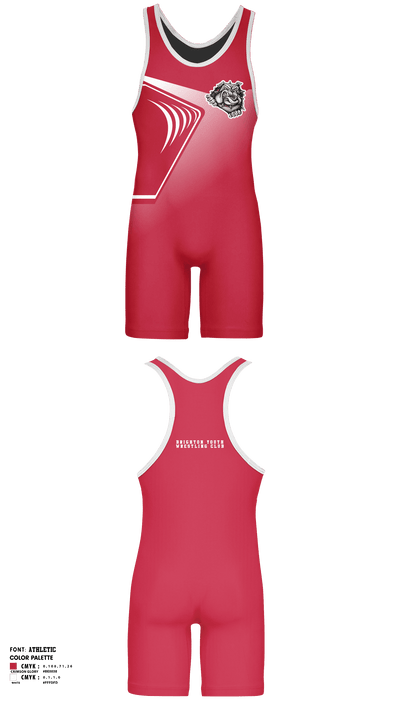 Brighton Youth Wrestling Club 79706078 Wrestling Singlet - 1