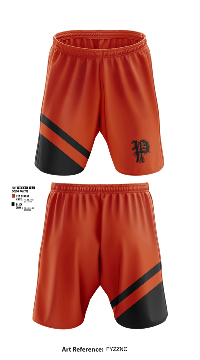 Pleasantville High School Cheer 14927259 Athletic Shorts With Pockets - 1