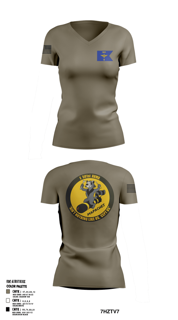 Women's Short Sleeve Vneck Shirt, E 501st 1 AD, CAB AVMX, Army, Teamtime, Team time, sublimation, custom sports apparel, team uniforms, spirit wear, spiritwear, sports uniforms, custom shirts, team store, custom team store, fundraiser sports, apparel fundraiser