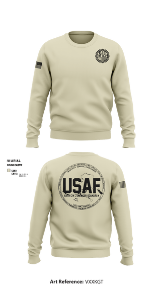 Crew Neck Sweatshirt, , Air Force, Teamtime, Team time, sublimation, custom sports apparel, team uniforms, spirit wear, spiritwear, sports uniforms, custom shirts, team store, custom team store, fundraiser sports, apparel fundraiser