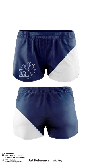 Track Shorts, Marymount School, Spirit Store, Teamtime, Team time, sublimation, custom sports apparel, team uniforms, spirit wear, spiritwear, sports uniforms, custom shirts, team store, custom team store, fundraiser sports, apparel fundraiser