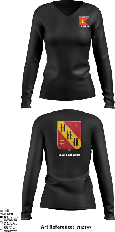 Cold steel Charlie 5-5 ADA BN 23299591 Women's Long Sleeve V-neck Shirt - 3