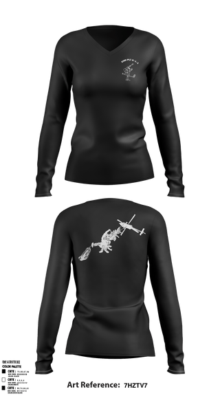 Women's Long Sleeve Vneck Shirt, , Navy, Teamtime, Team time, sublimation, custom sports apparel, team uniforms, spirit wear, spiritwear, sports uniforms, custom shirts, team store, custom team store, fundraiser sports, apparel fundraiser