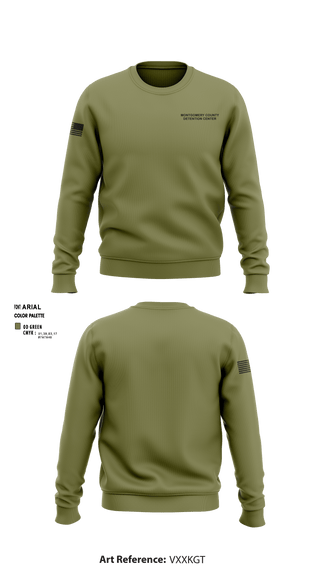 Crew Neck Sweatshirt, Montgomery County Detention Center, Police, Teamtime, Team time, sublimation, custom sports apparel, team uniforms, spirit wear, spiritwear, sports uniforms, custom shirts, team store, custom team store, fundraiser sports, apparel fundraiser