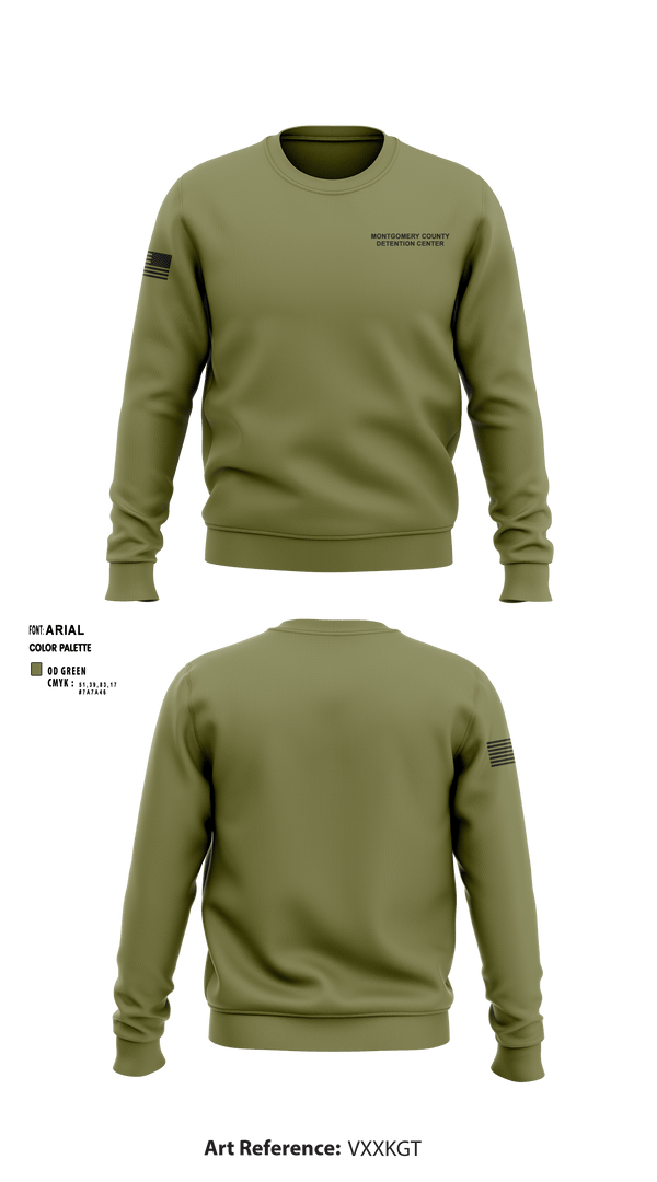Crew Neck Sweatshirt, Montgomery County Detention Center, Police, Teamtime, Team time, sublimation, custom sports apparel, team uniforms, spirit wear, spiritwear, sports uniforms, custom shirts, team store, custom team store, fundraiser sports, apparel fundraiser