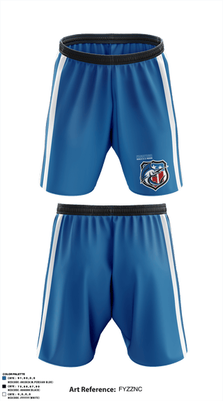 Athletic Shorts With Pockets, Fagatogo Blues, Football, Teamtime, Team time, sublimation, custom sports apparel, team uniforms, spirit wear, spiritwear, sports uniforms, custom shirts, team store, custom team store, fundraiser sports, apparel fundraiser