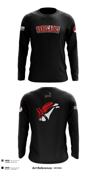 Long Sleeve Performance Shirt, 2-6 Cav Alpha troop Renegades, Army, Teamtime, Team time, sublimation, custom sports apparel, team uniforms, spirit wear, spiritwear, sports uniforms, custom shirts, team store, custom team store, fundraiser sports, apparel fundraiser